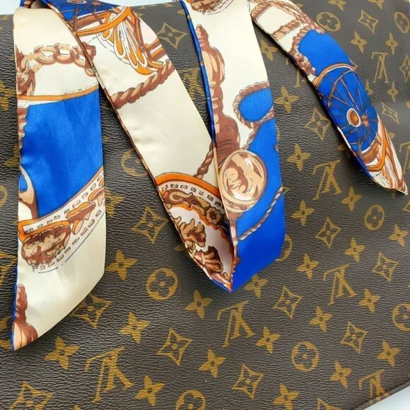 Skinny Scarf | Hand Bag, Neck Scarf (2 pieces) - Color Set #13 / Brand NEW - Picture 3 of 14